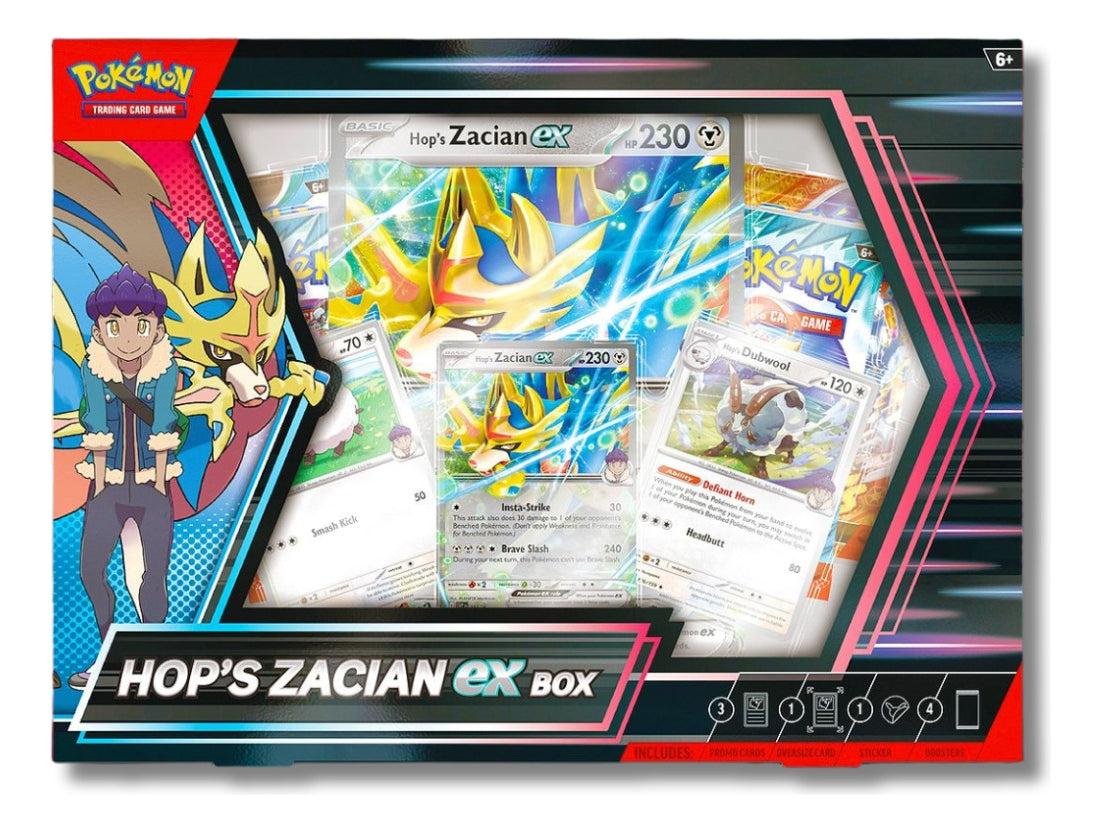 Pokemon Tcg: Hop's Zacian Ex Box - Inglés