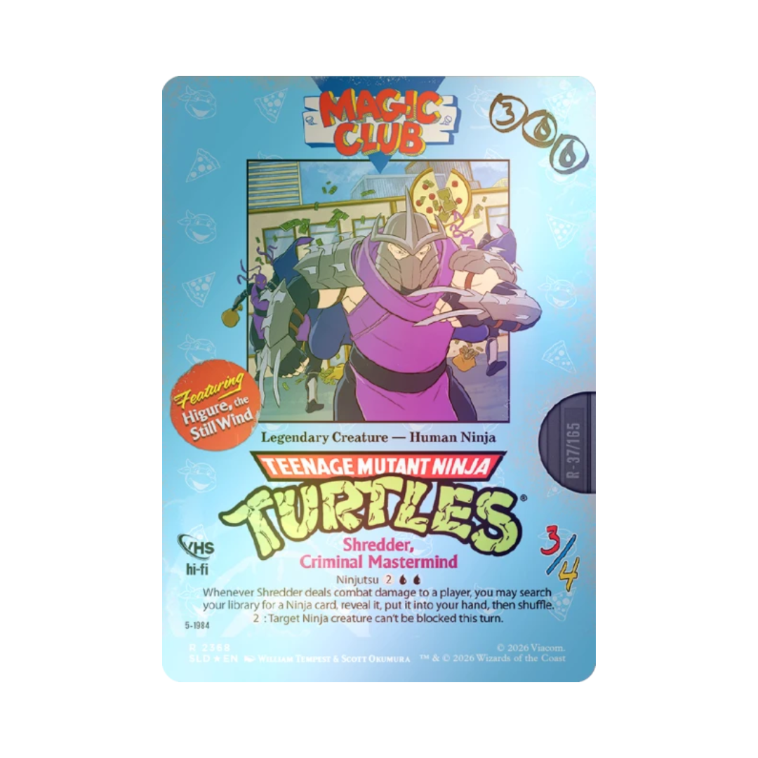 MTG Secret Lair - Teenage Mutant Ninja Turtles: VHS Villains - Foil