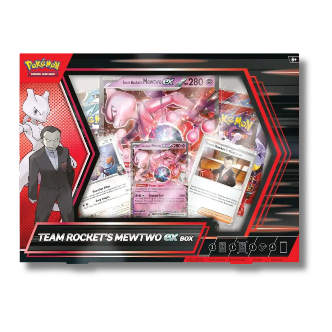 Pokemon TCG Team Rocket's Mewtwo Ex Box Español