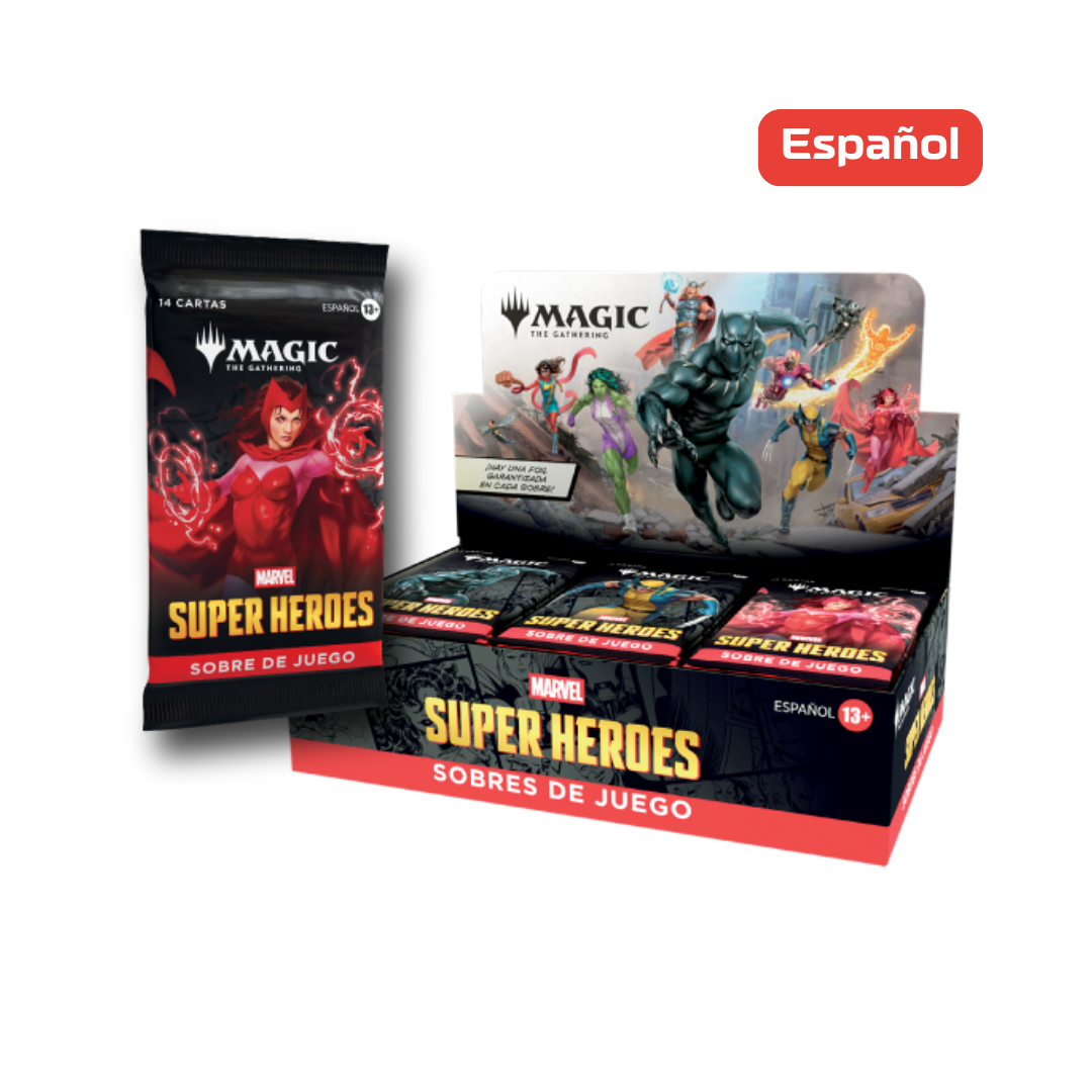 (APARTADO) Magic The Gathering: Marvel Super Heroes - Play Boosters Display - Español (LEER DESCRIPCION)