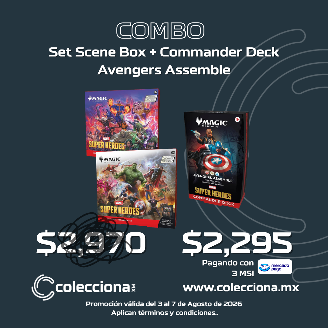COMBO MTG Marvel Super Heroes - Set Scene Box - Commander Deck Avengers Assemble