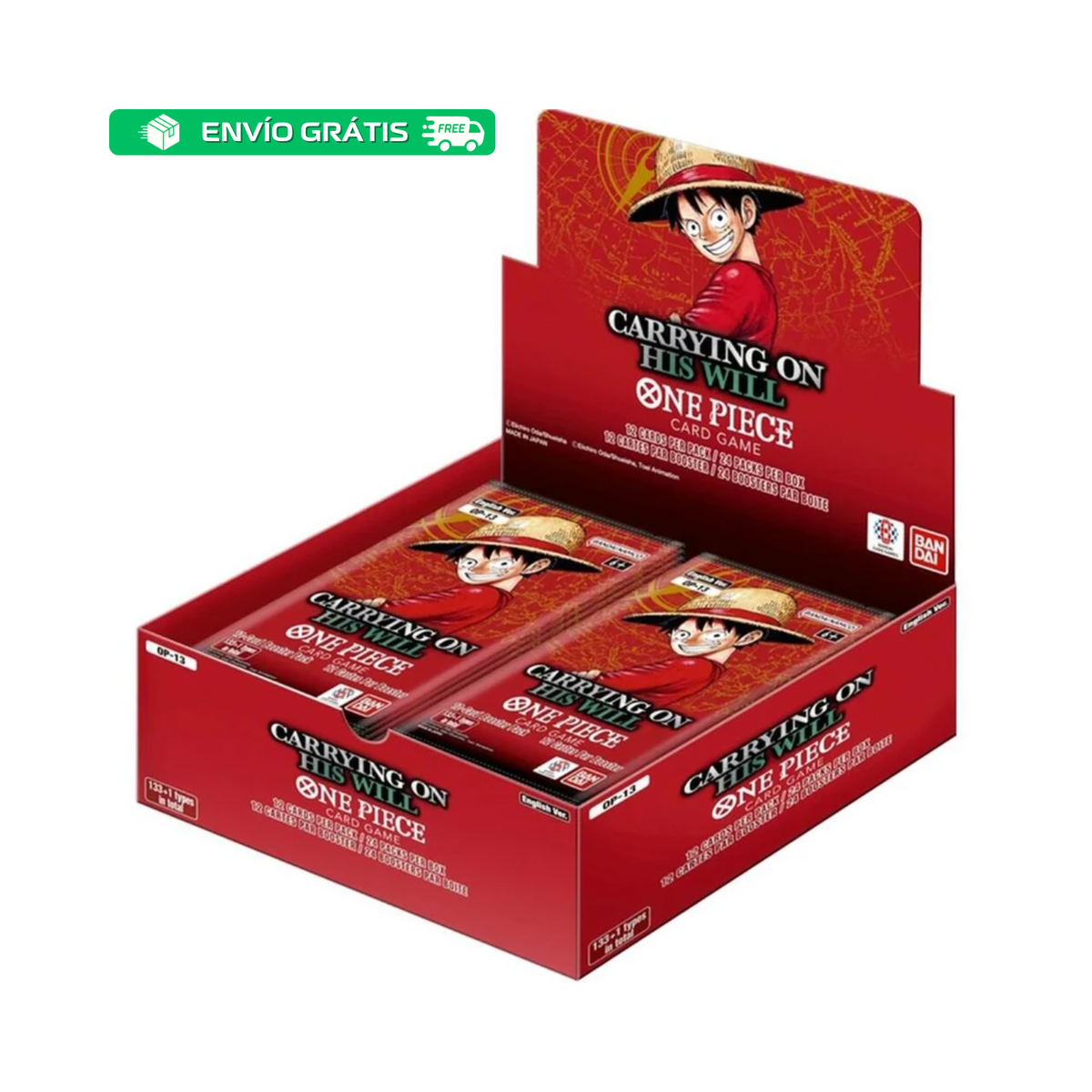 One Piece TCG - Carrying On His Will - OP13 - Booster Display