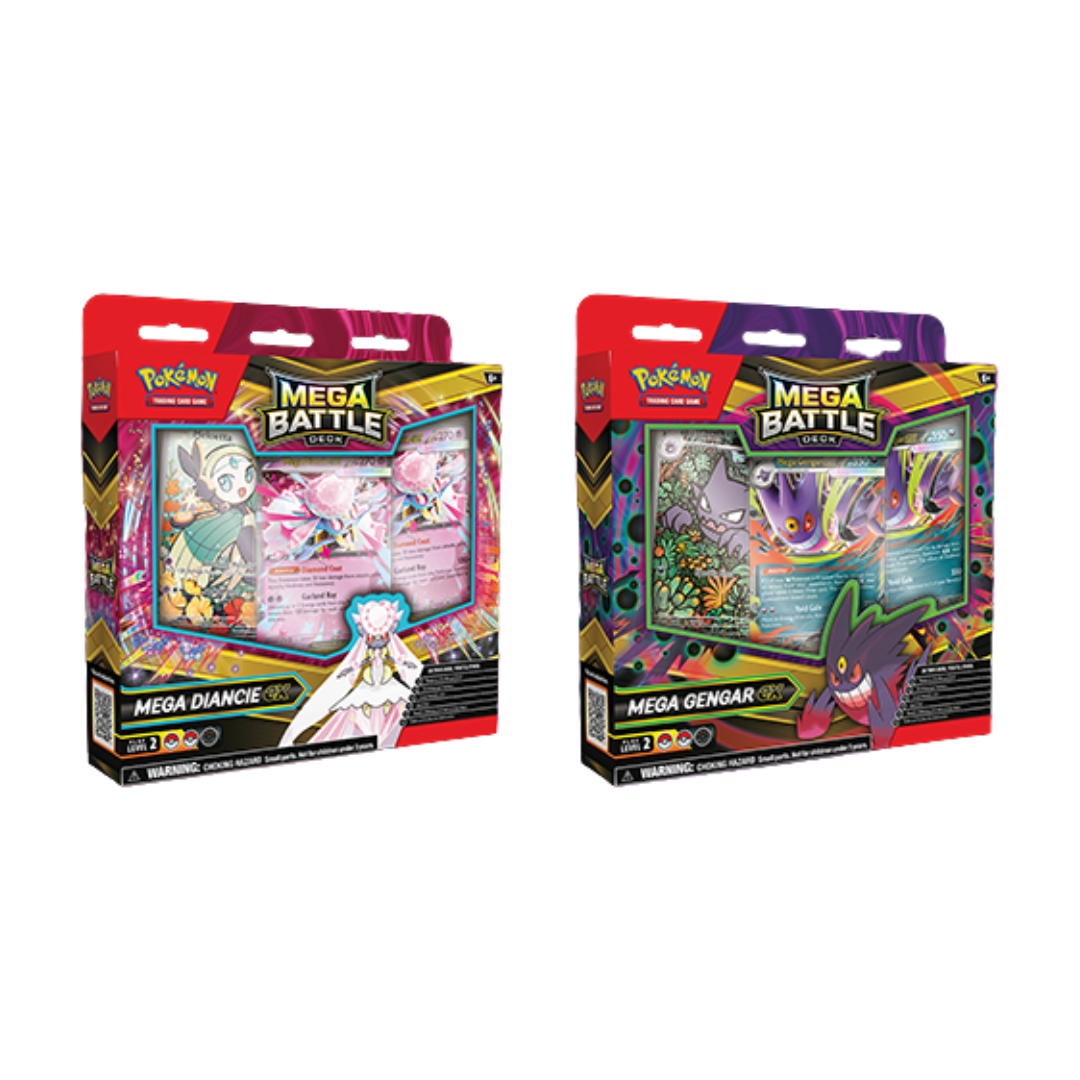 Pokemon TCG - Par Mega Battle Deck - Mega Gengar ex & Mega Diancie ex - Ingles