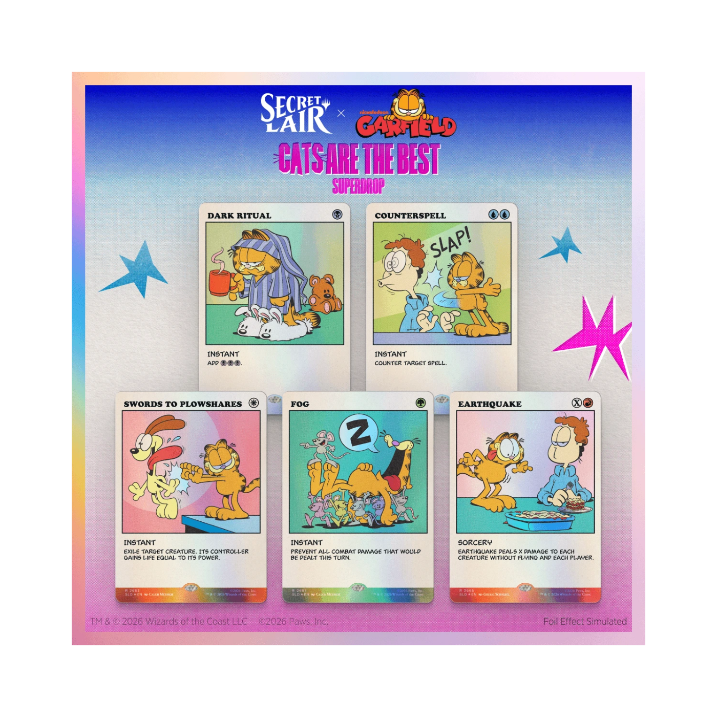 (PREVENTA) MTG Secret Lair - The Cats Are the Best - As Intended - Foil