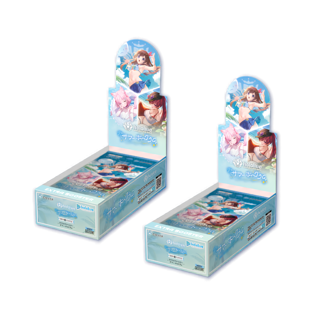 (PREVENTA) COMBO x2 Hololive TCG - Summer Hologram - Extra Booster Box - Inglés (LEER DESCRIPCIÓN)
