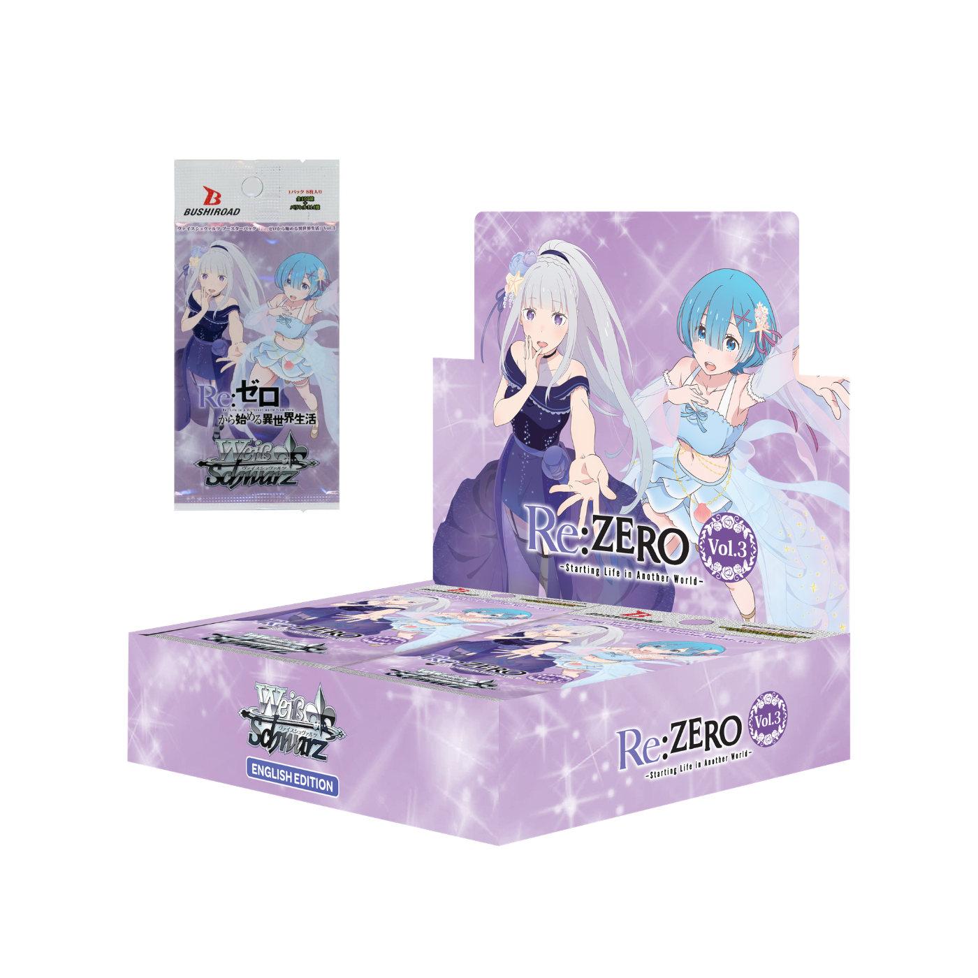 (PREVENTA) Weiss Schwarz - Re:ZERO Starting Life in Another World - Vol.3 - Booster Display (LEER DESCRIPCIÓN)