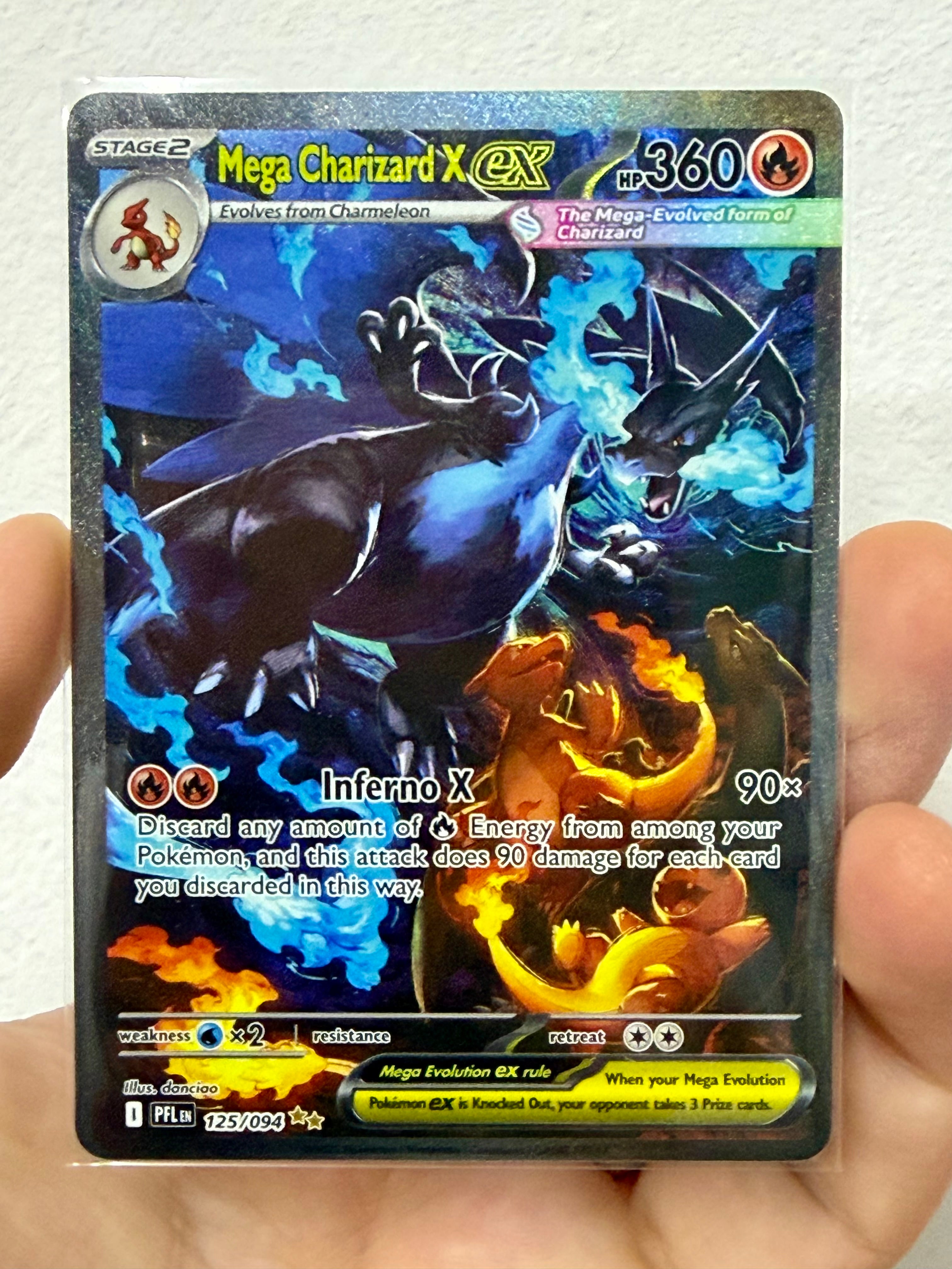 Pokémon TCG: Phantasmal Flames - 125/094 - Mega Charizar X EX