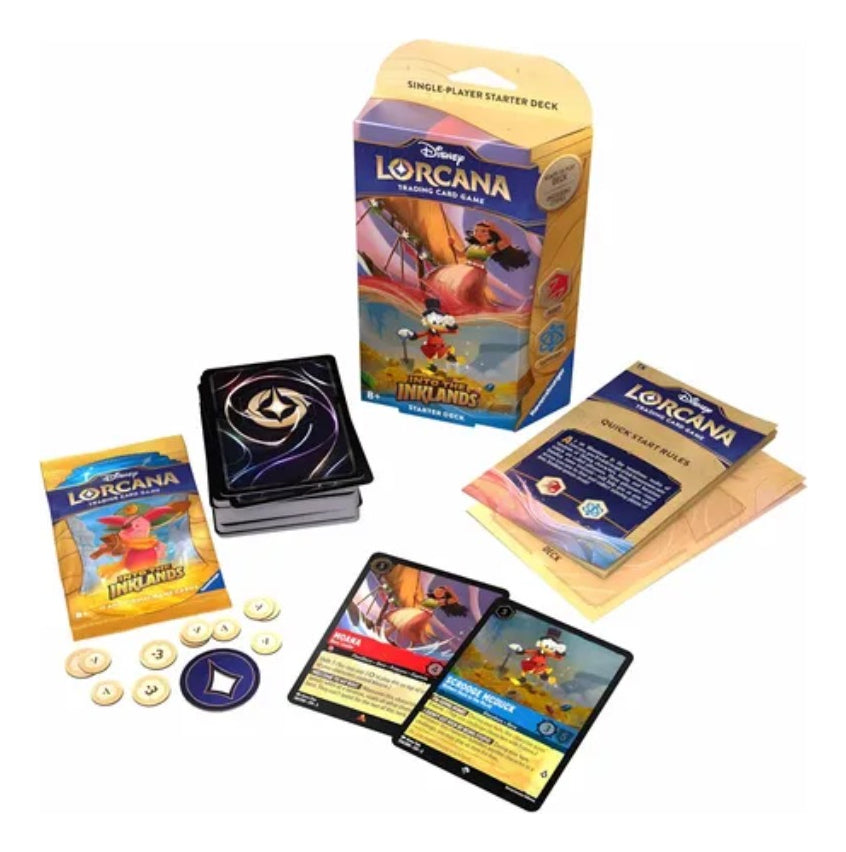 Lorcana Disney Tcg Starter Deck Into Inklands Macduck Moana Into The Inklands Inglés