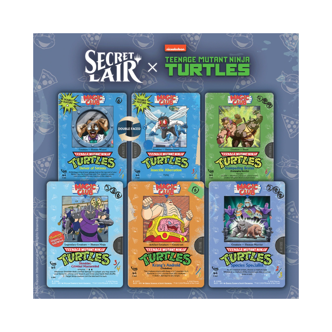 (PREVENTA) MTG Secret Lair - Teenage Mutant Ninja Turtles: VHS Villains