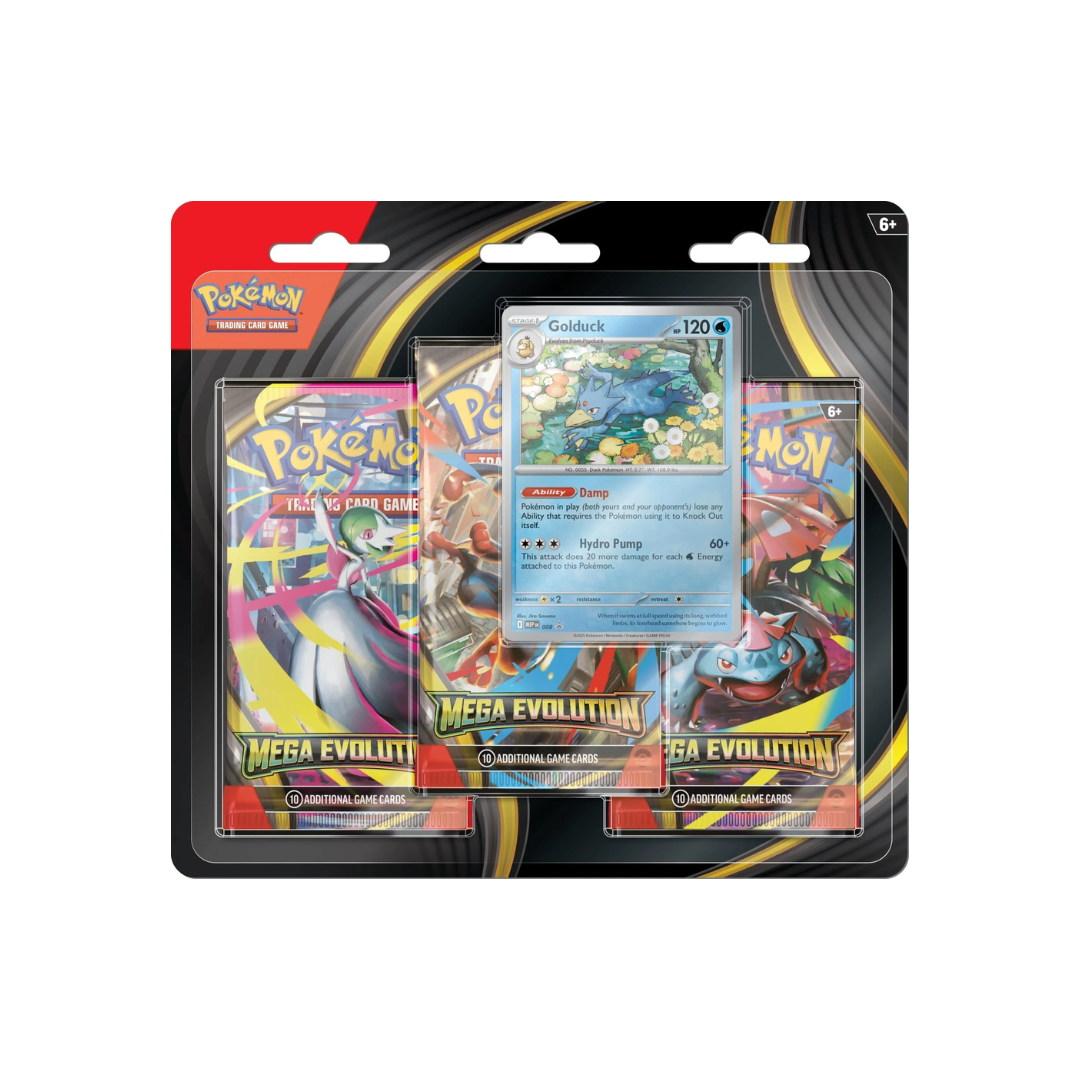 (VENTA ANTICIPADA) Pokémon TCG: Mega Evolution - 3 Booster Blister Aleatorio (PAGO COMPLETO - LEER DESCRIPCION)
