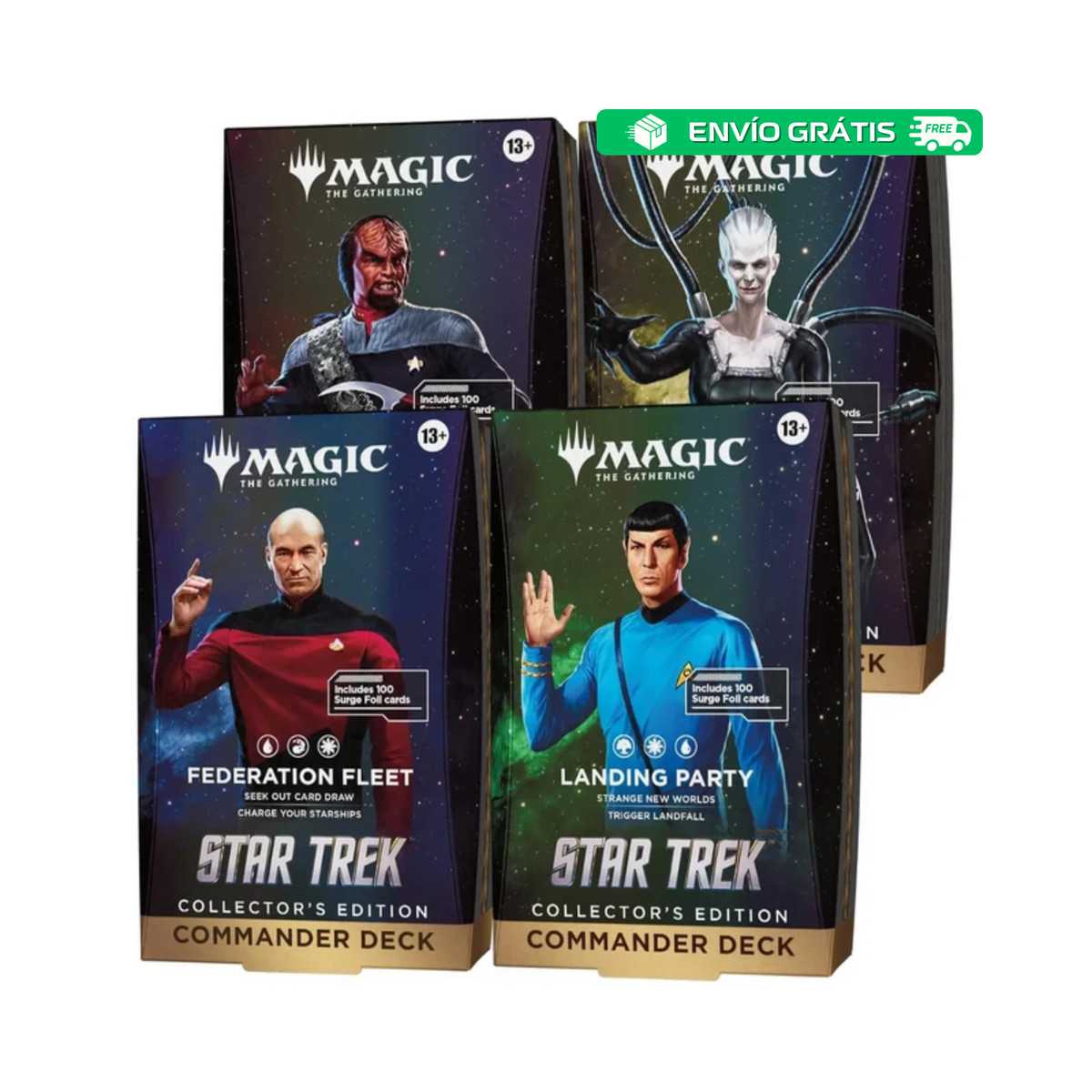 (PREVENTA) Magic The Gathering: Star Trek - Commander Deck Collector's Edition Set (LEER DESCRIPCIÓN)