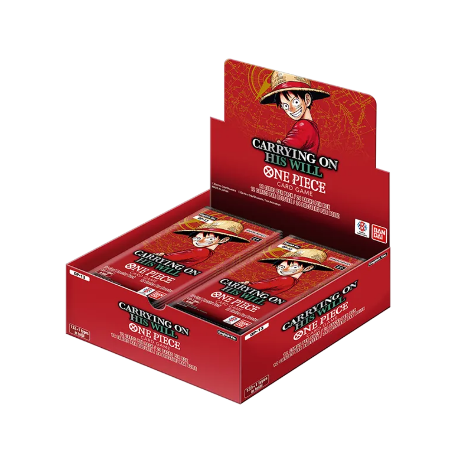 (VENTA ANTICIPADA) One Piece TCG - Carryng On His Will - OP13 - Booster Display - Inglés (LEER DESCRIPCION)