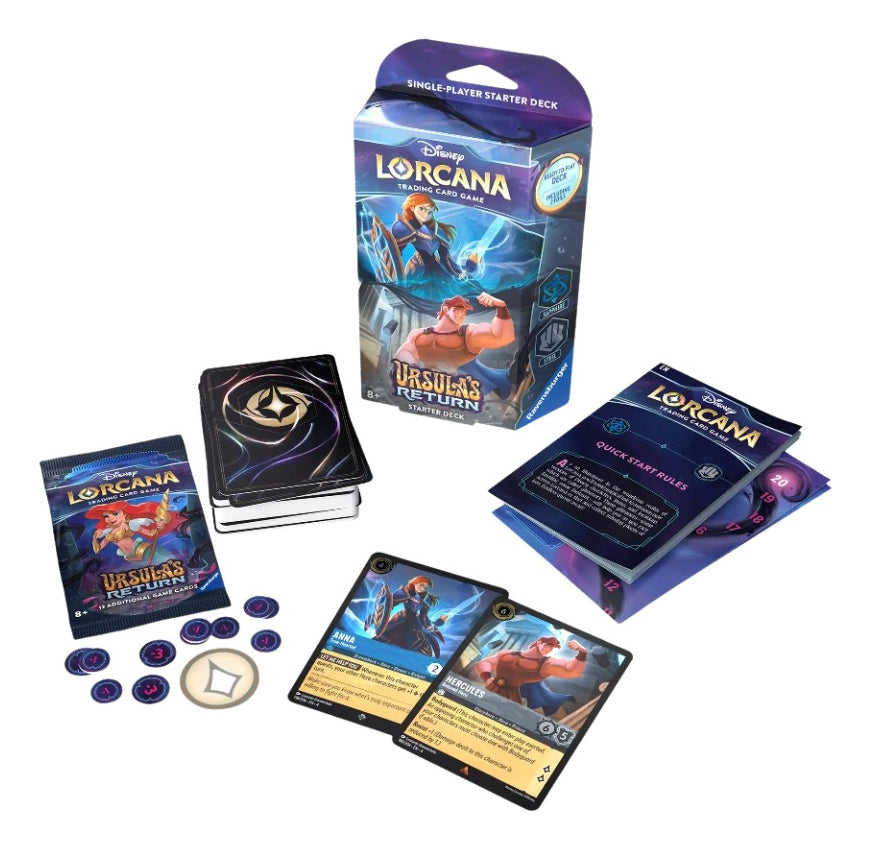 Lorcana Disney Tcg Starter Deck Ursula Returns Hercules Ana Ursulas Returns Inglés