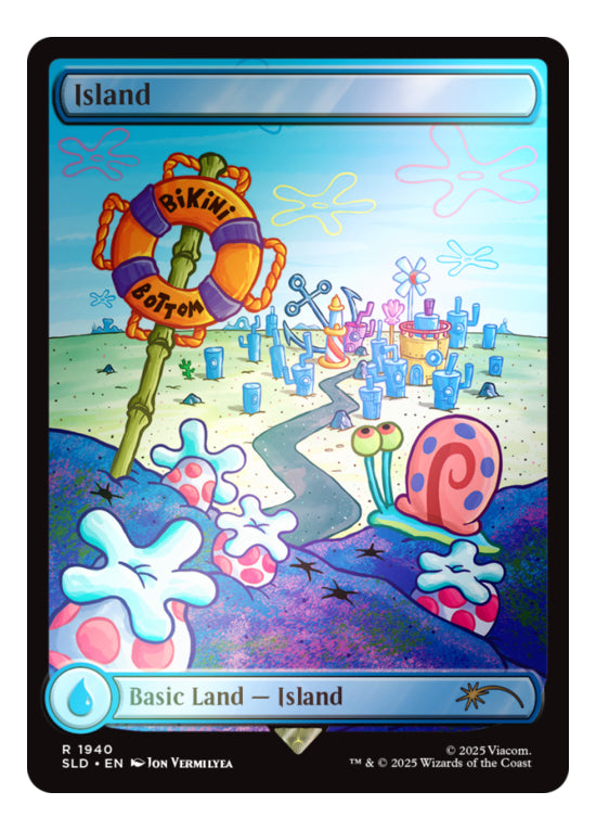Mtg: Secret Lair - Bob Esponja - Lands Under The Sea Inglés