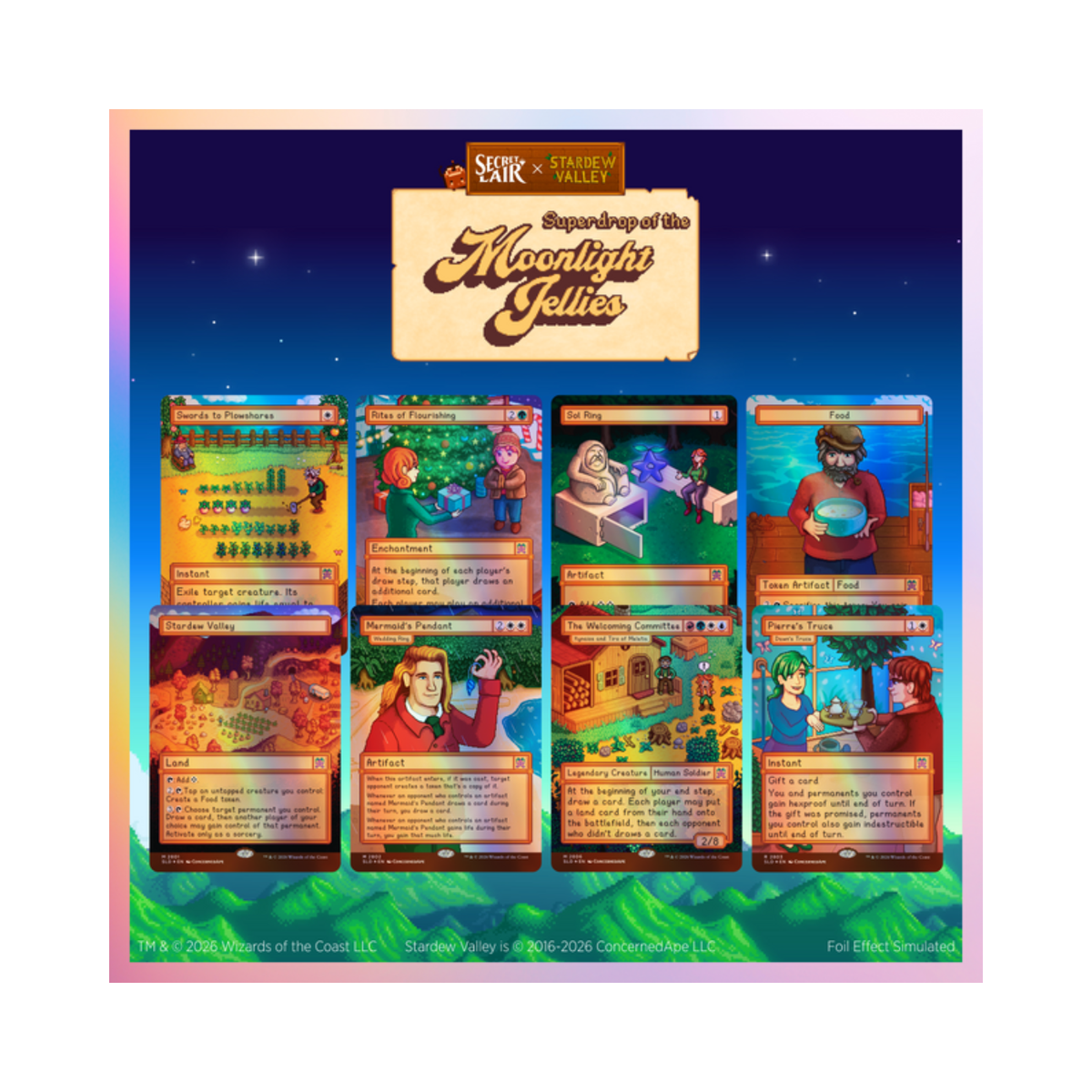 MTG Secret Lair - Stardew Valley - Welcome to Stardew Valley - Foil