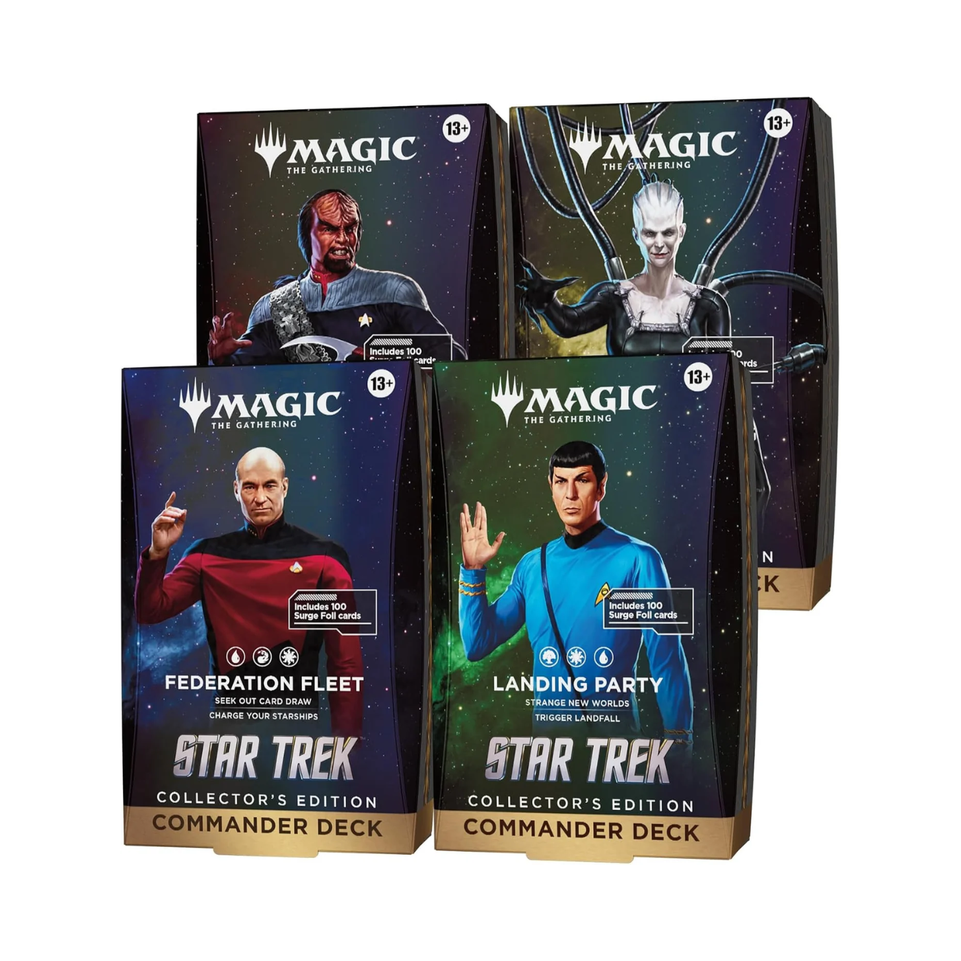 (APARTADO) Magic The Gathering: Star Trek - Commander Deck Collector's Edition Set (LEER DESCRIPCIÓN)