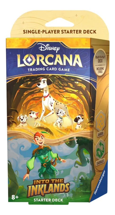 Lorcana Disney Tcg Starter Deck Into Inklands Peter Dalmata Into The Inklands Inglés