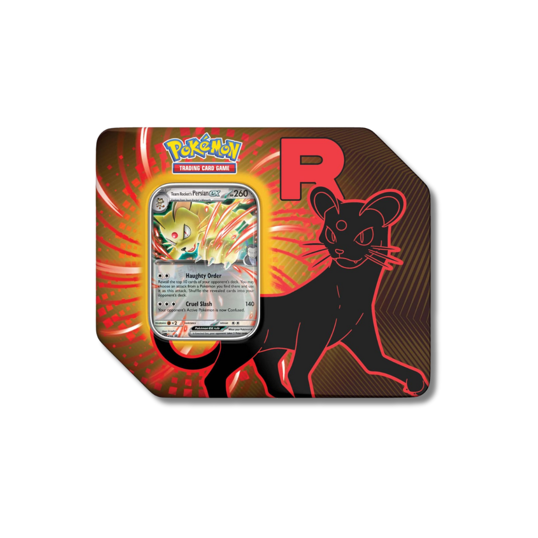 (VENTA ANTICIPADA) Pokémon TCG: Tin Team Rocket (Tercia) - Inglés (LEER DESCRIPCION)