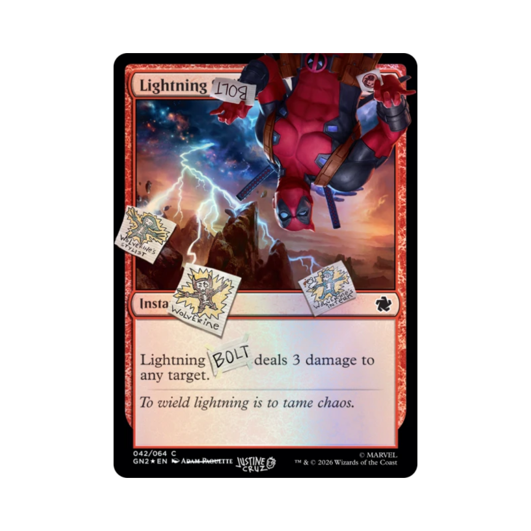 (PREVENTA) MTG Secret Lair - Marvel's Deadpool: I Fixed It (You're Welcome) - Foil (LEER DESCRIPCION)