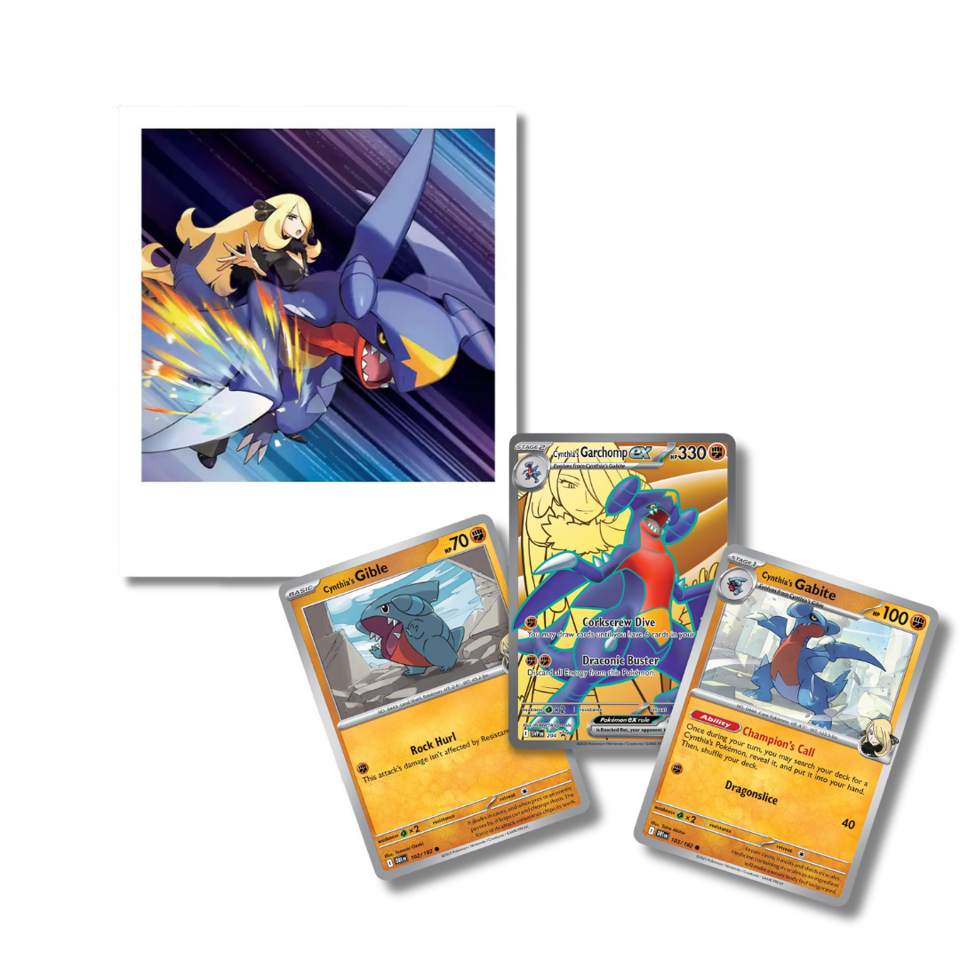 Pokemon TCG Cynthia's Garchomp Ex Premium Collection Ingles