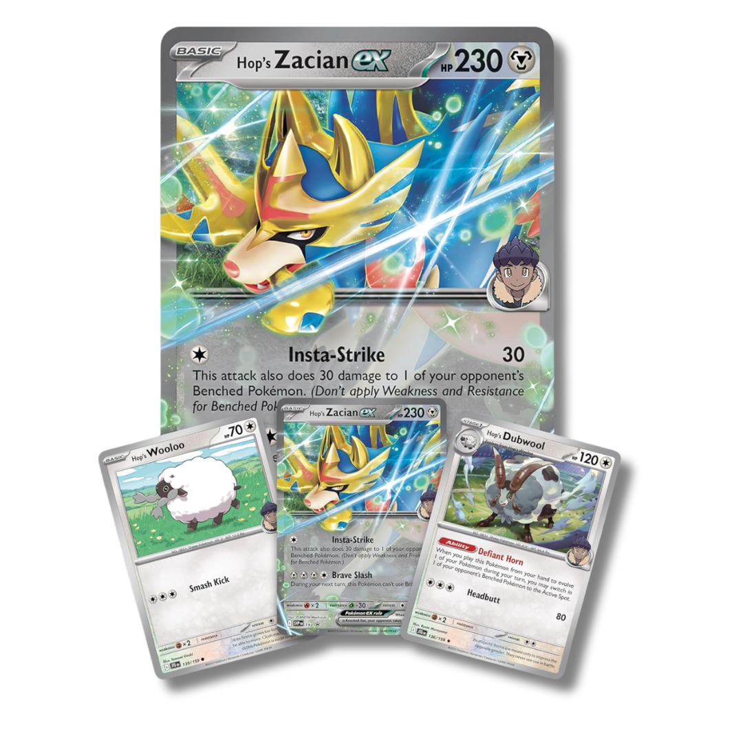 Pokemon TCG: Hop's Zacian Ex Box - Inglés