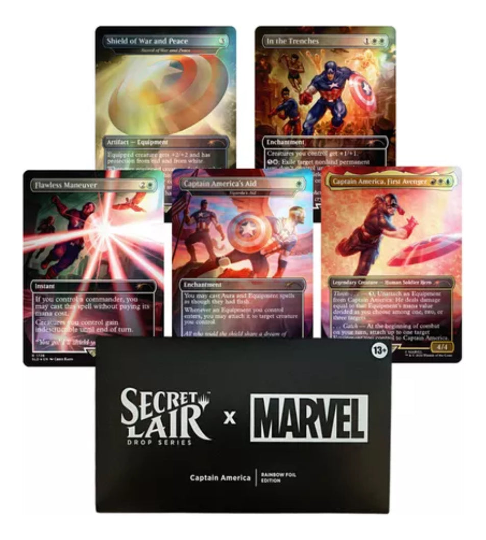 マジック：ザ・ギャザリング Secret Lair Captain America Foil Mtg: Secret Lair Marvel - Captain America [foil] | Envío gratis