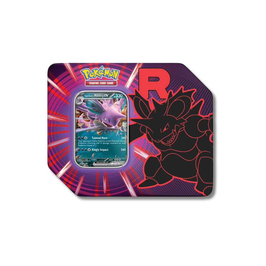 (VENTA ANTICIPADA) Pokémon TCG: Tin Team Rocket (Tercia) - Inglés (LEER DESCRIPCION)