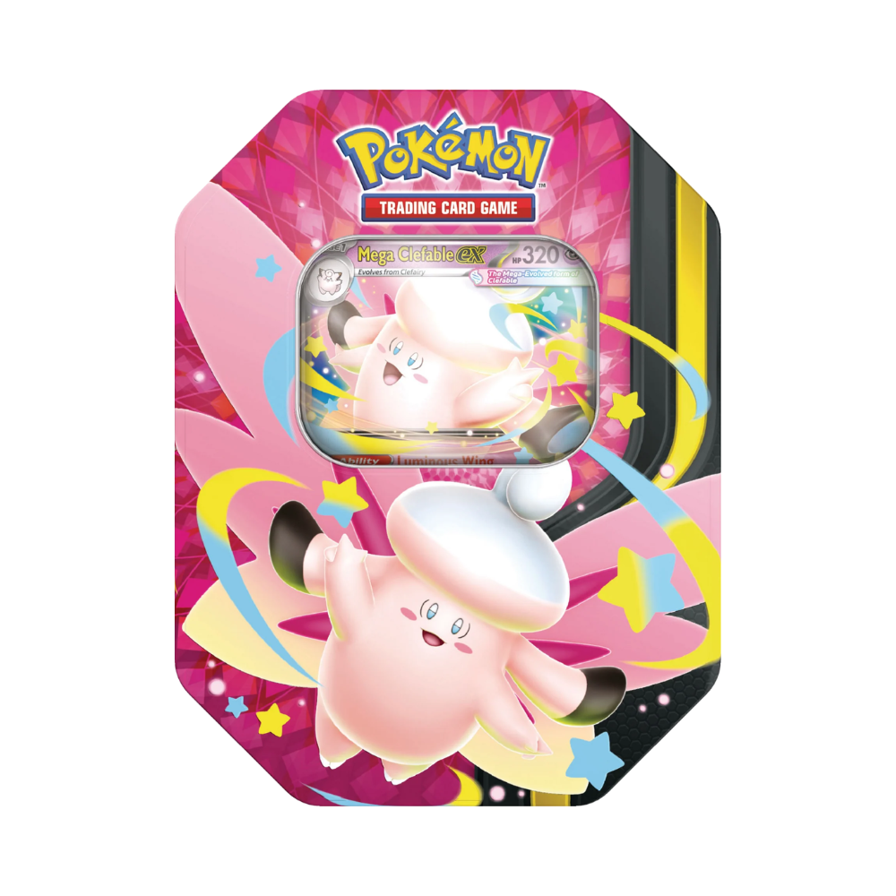 Pokémon TCG - Mega Moonlit - Mega Clefable - Tin - Inglés