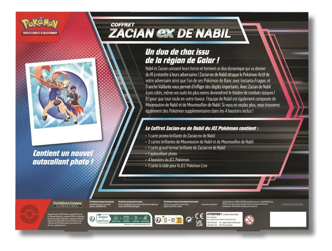 Pokemon Tcg: Hop's Zacian Ex Box - Inglés