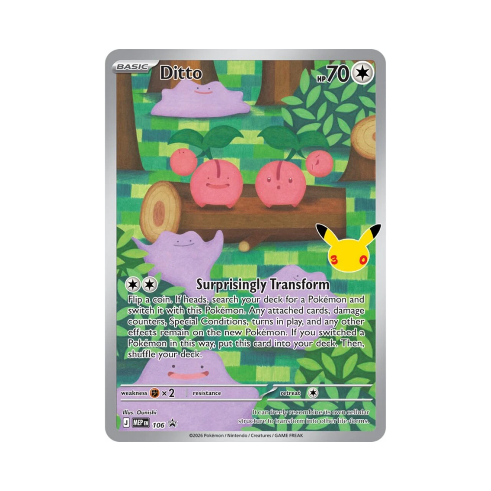 (PREVENTA) Pokémon TCG - 30th Celebration - Ditto Premium Collection (LIMITADO A 1 - LEER DESCRIPCIÓN)