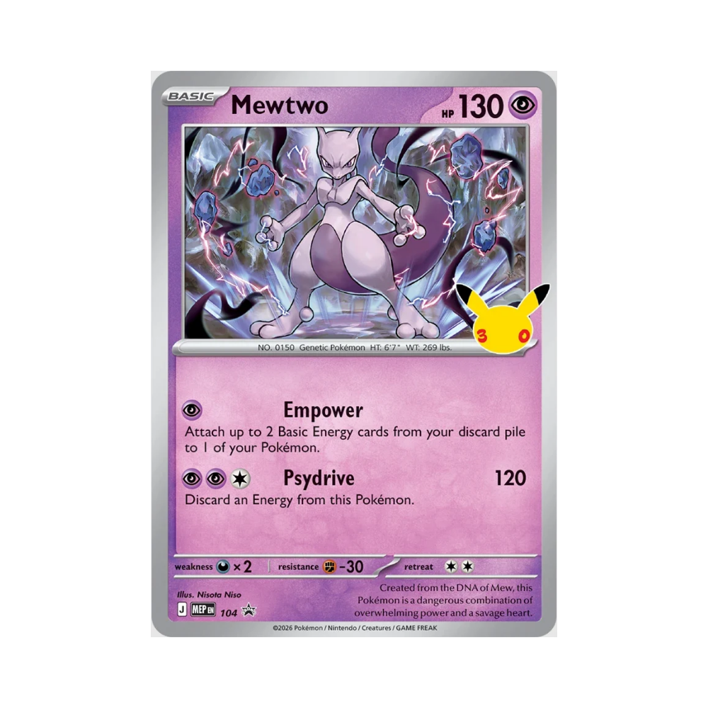 (PREVENTA) Pokémon TCG - 30th Celebration - Figure Collection - Mewtwo - Español (LIMITADO A 2 - LEER DESCRIPCIÓN)