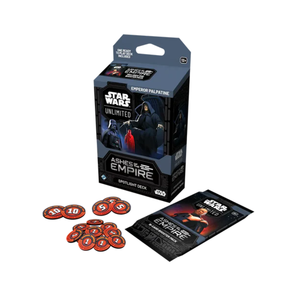 (PREVENTA) Star Wars Unlimited - Ashes Of The Empire - Deck - Emperor Palpatine - Inglés (LEER DESCRIPCIÓN)