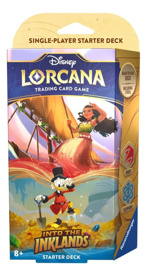 Lorcana Disney Tcg Starter Deck Into Inklands Macduck Moana Into The Inklands Inglés