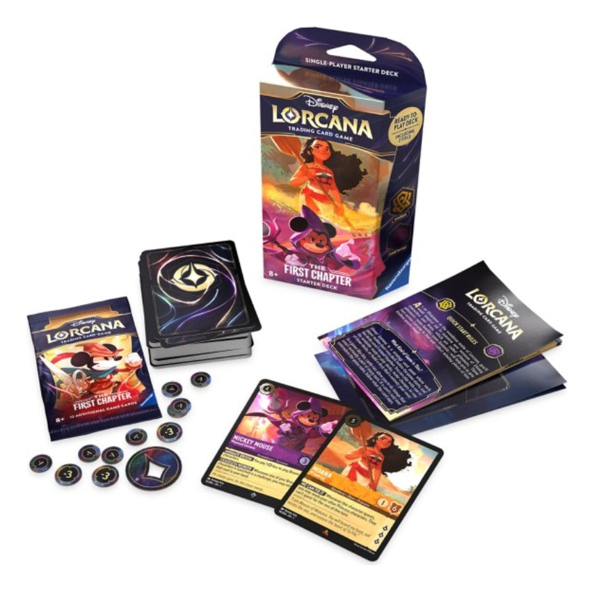 Lorcana Disney Tcg Starter Deck First Chapter Mickey & Moana The First Chapter Inglés