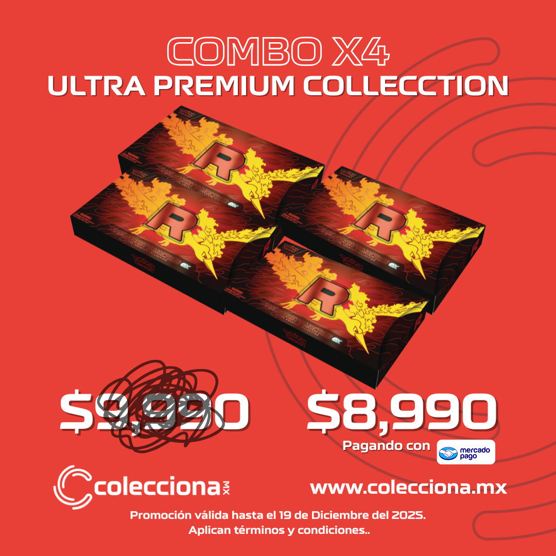 CASE x4 Team Rockets´s Moltres ex UPC Ultra Premium Collection