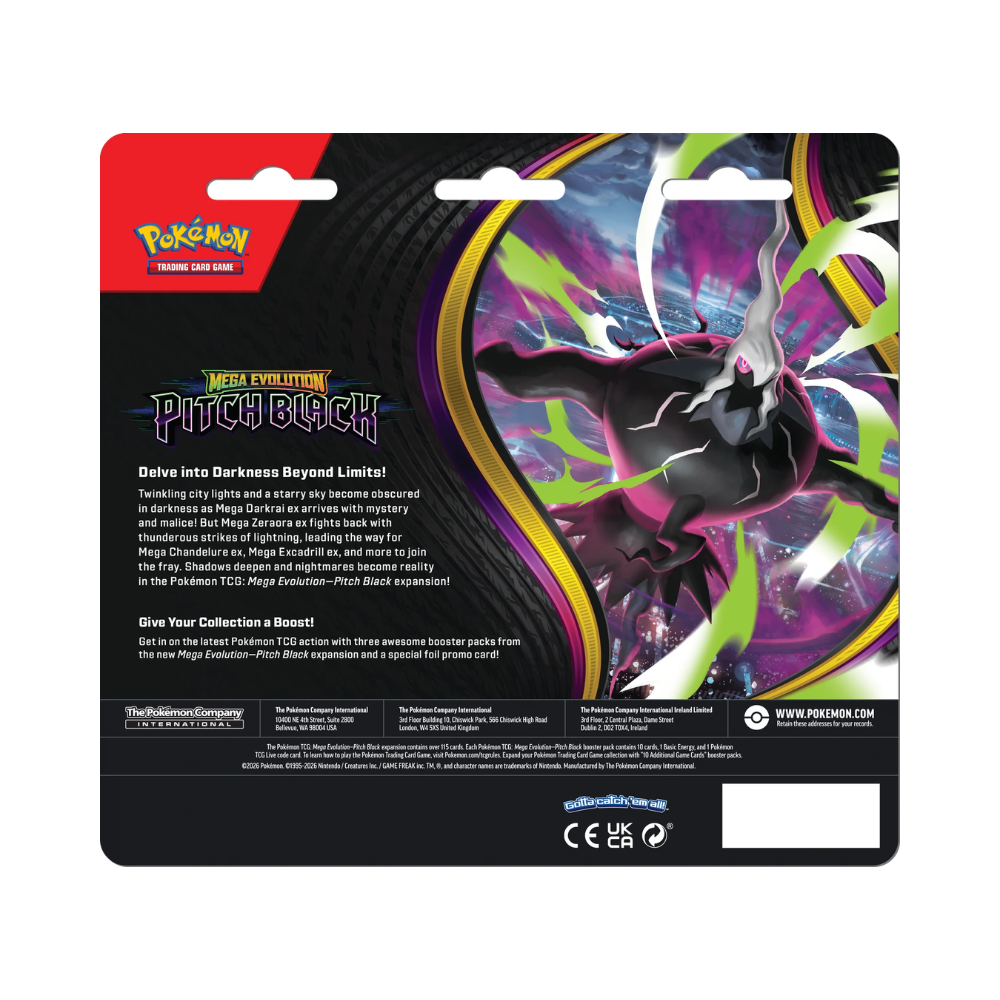 Pokémon TCG - Pitch Black - 3-Pack blister
