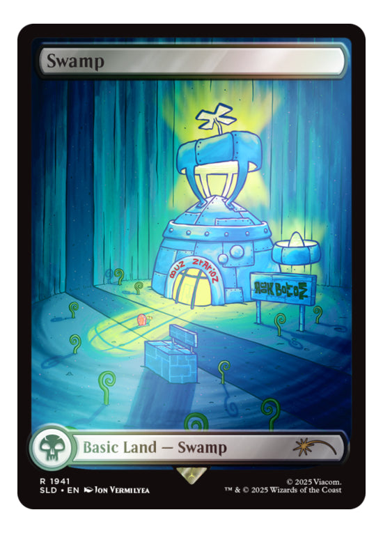 Mtg: Secret Lair - Bob Esponja - Lands Under The Sea Inglés