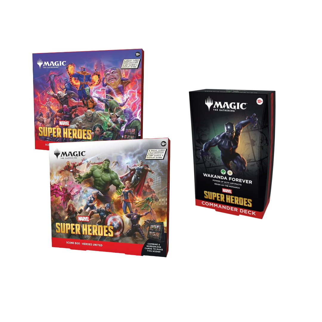 COMBO MTG Marvel Super Heroes - Set Scene Box - Commander Deck Wakanda Forever