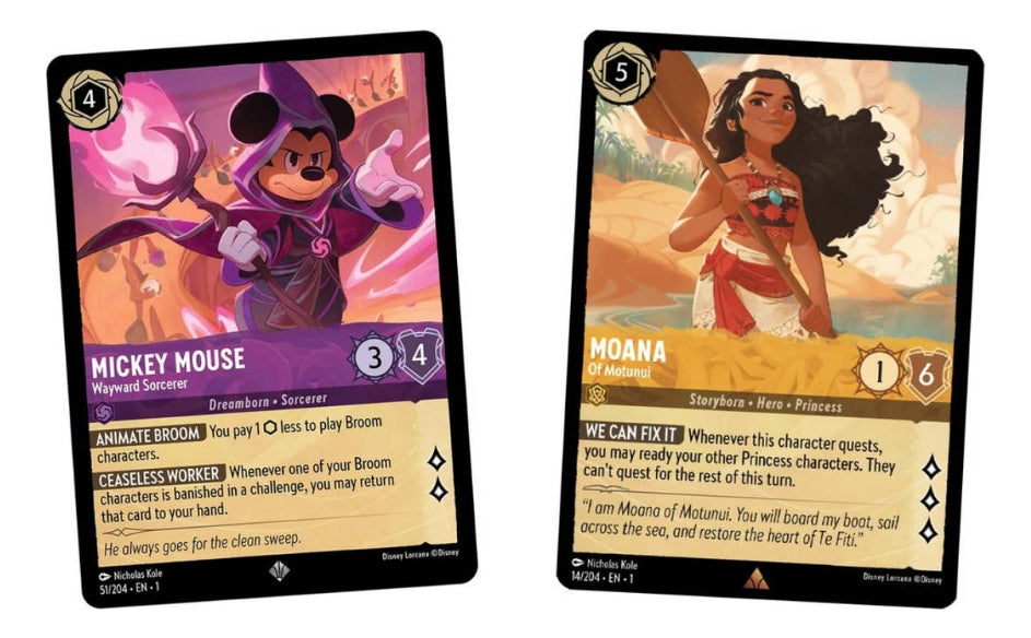Lorcana Disney Tcg Starter Deck First Chapter Mickey & Moana The First Chapter Inglés