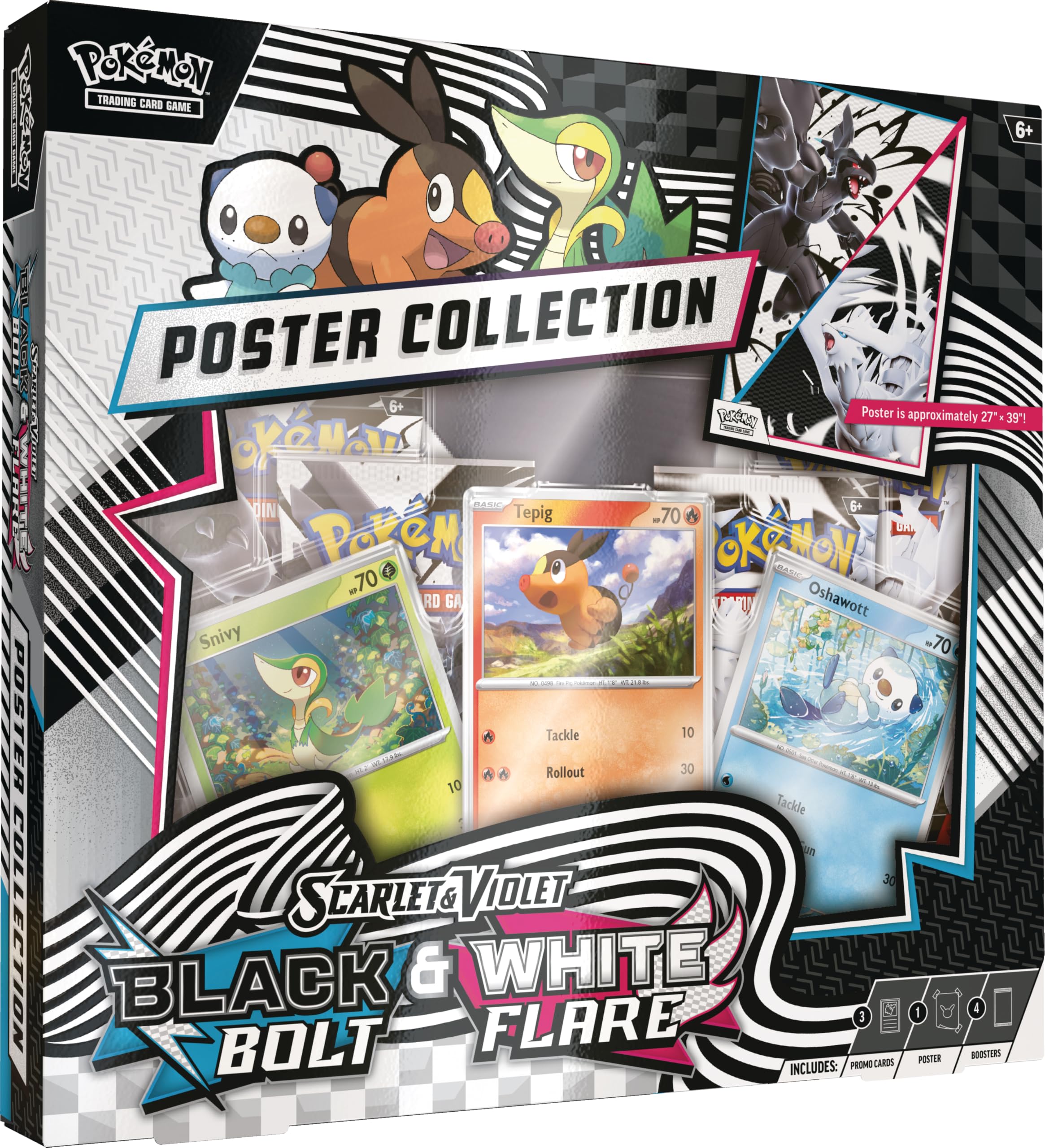 Pokémon TCG: Unova Black Bolt & White Flare - Poster Collection - Ingles