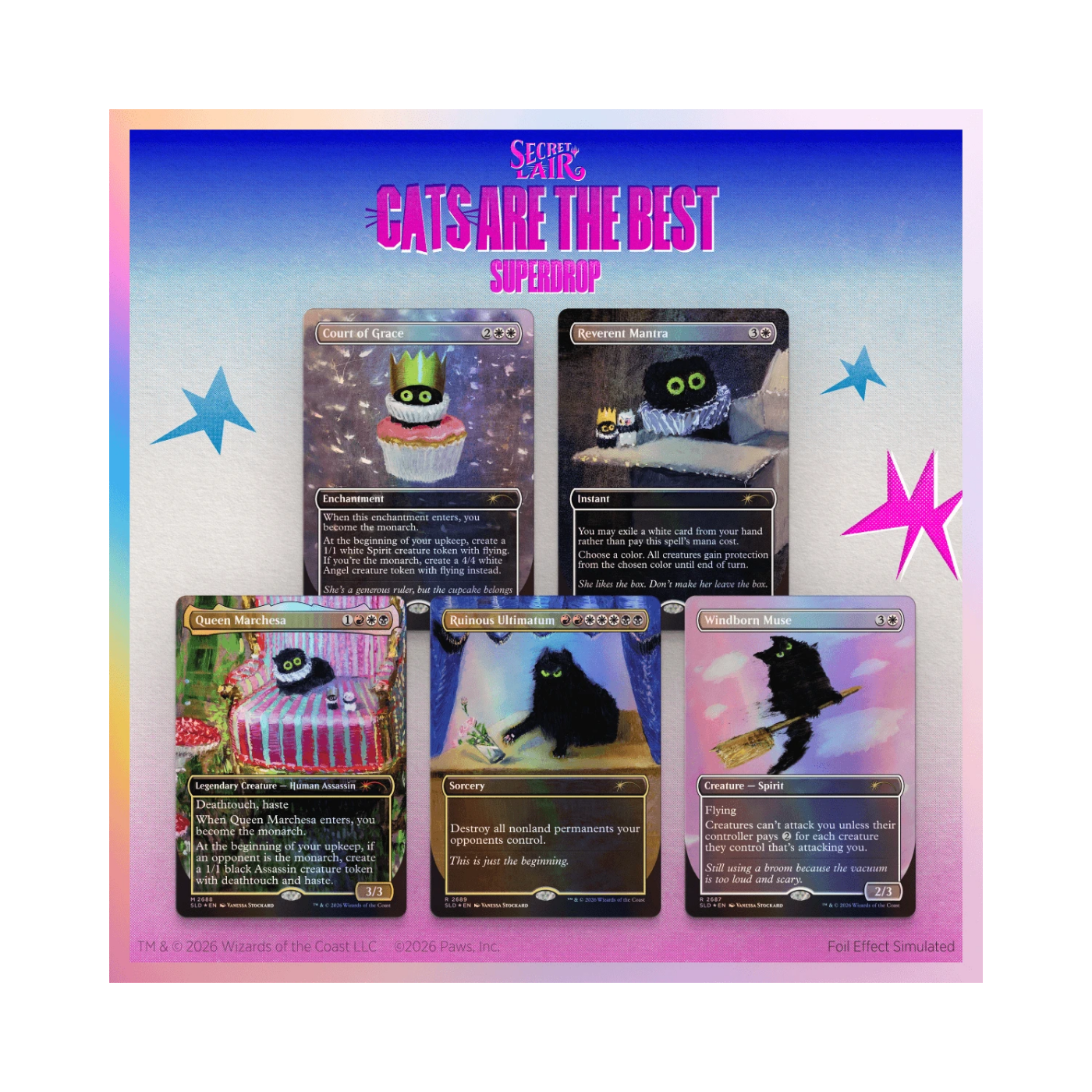 PREVENTA) MTG Secret Lair - The Cats Are the Best - Purr Majesty - Fo