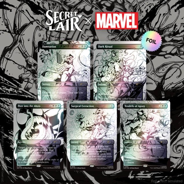 マジック：ザ・ギャザリング Secret Lair Venom Unleashed(Inks) Foil MTG Secret Lair x Spider-Man: Venom Unleashed (Inks) [Foil]