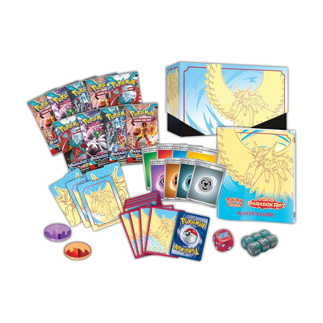 Pokemon Center TCG - Paradox Rift - Elite Trainer Box Etb - Roaring Moon - Inglés
