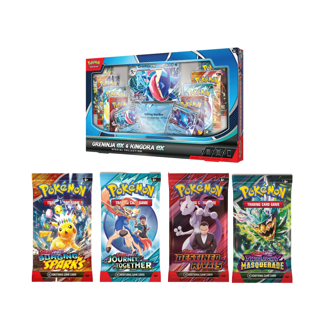 Pokemon TCG - Greninja EX & Kingdra EX - Special Collection Exclusive (25Q3) - Inglés