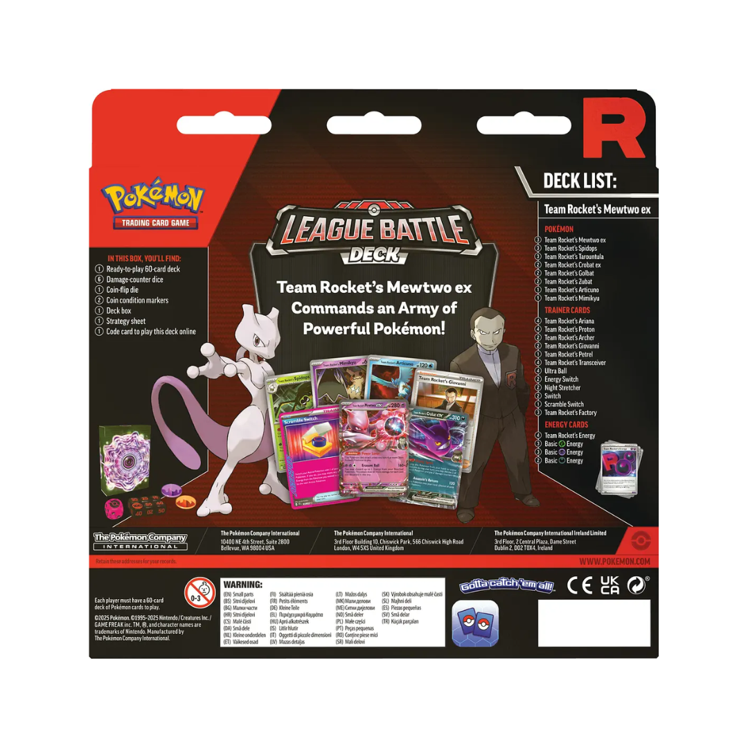 (PREVENTA) Pokémon TCG: Team Rocket´s Mewtwo ex - League Battle Deck - Español (APARTADO - LEER DESCRIPCION)