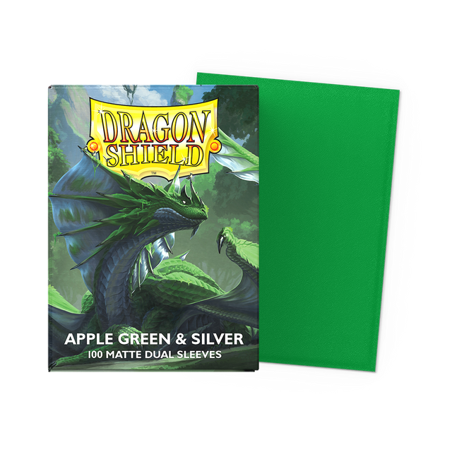 Mica Standard Dual Matte - Dragon Shield - Apple Green & Silver