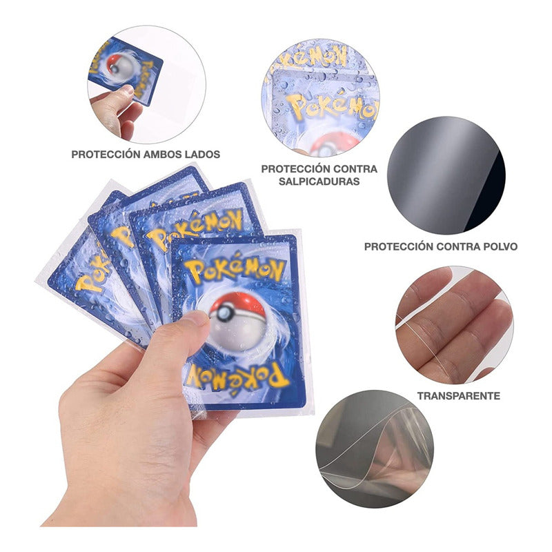 Pack De 300 Card Sleeves Micas Tcg Pokemon Mtg Yugioh
