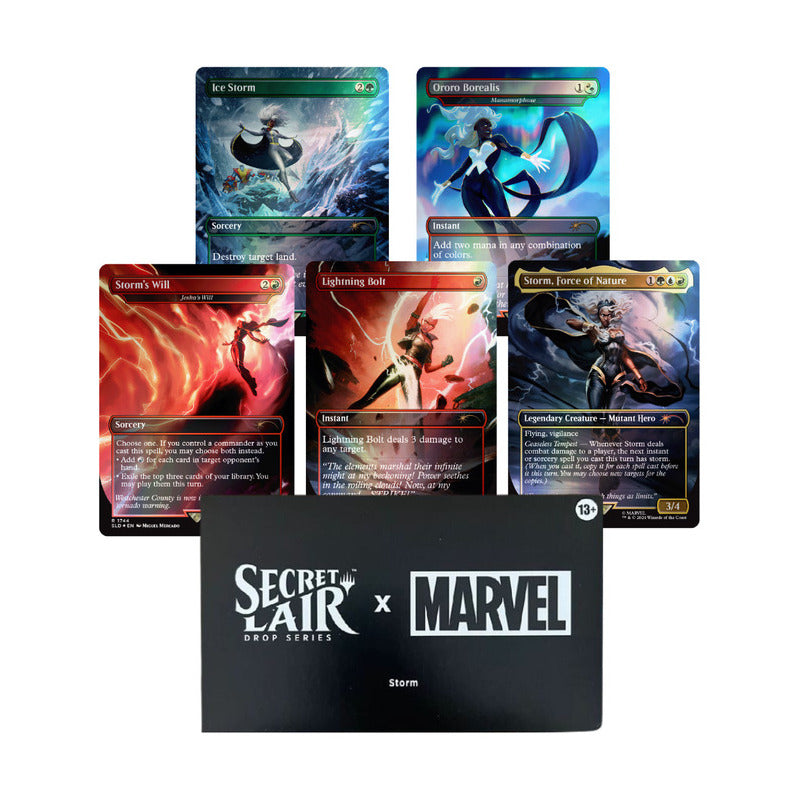 mtg storm card marvel Mtg: Secret Lair Marvel