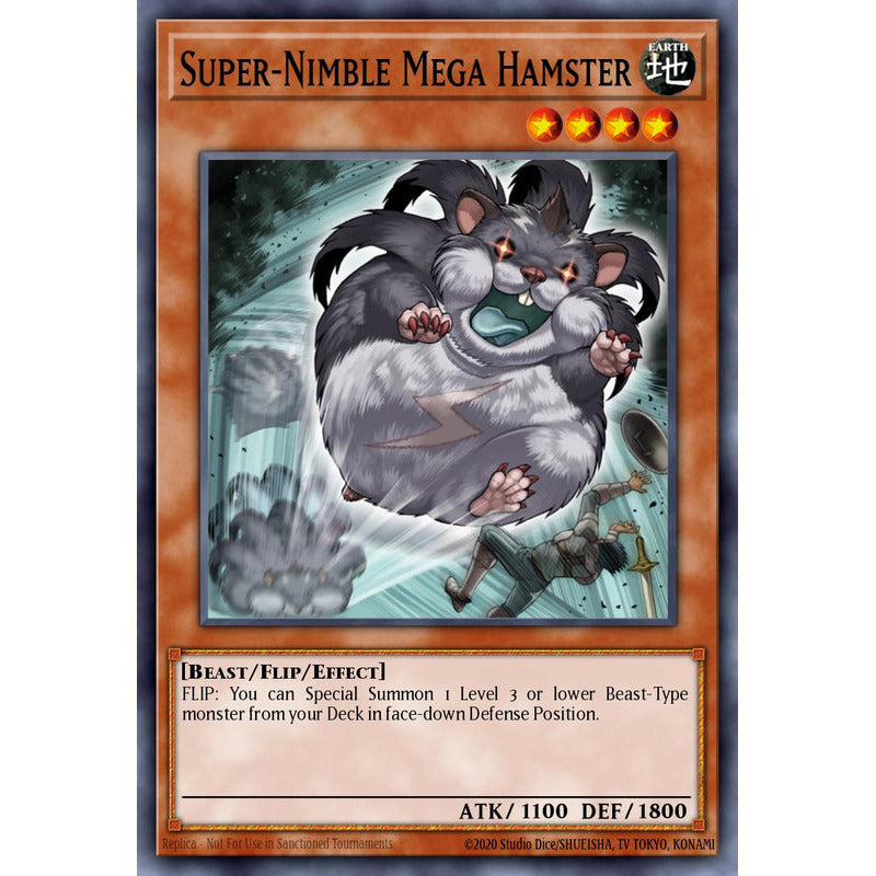 yugioh nimble cards Super Nimble Mega Hamster Yu-Gi-Oh! Super-Nimble Mega Hamster Card