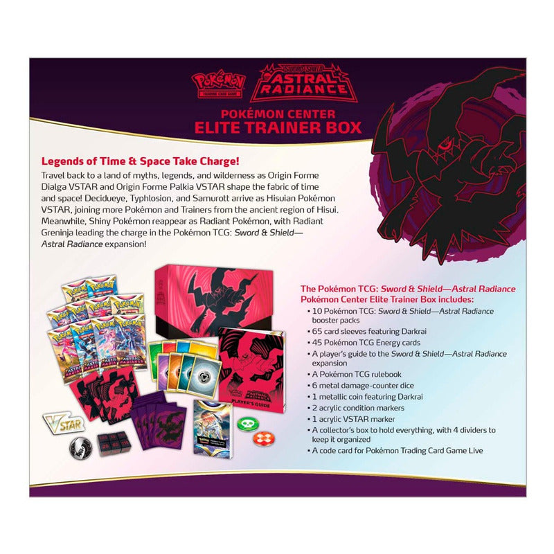Pokemon Center TCG - Astral Radiance - Elite Trainer Box Etb - Inglés